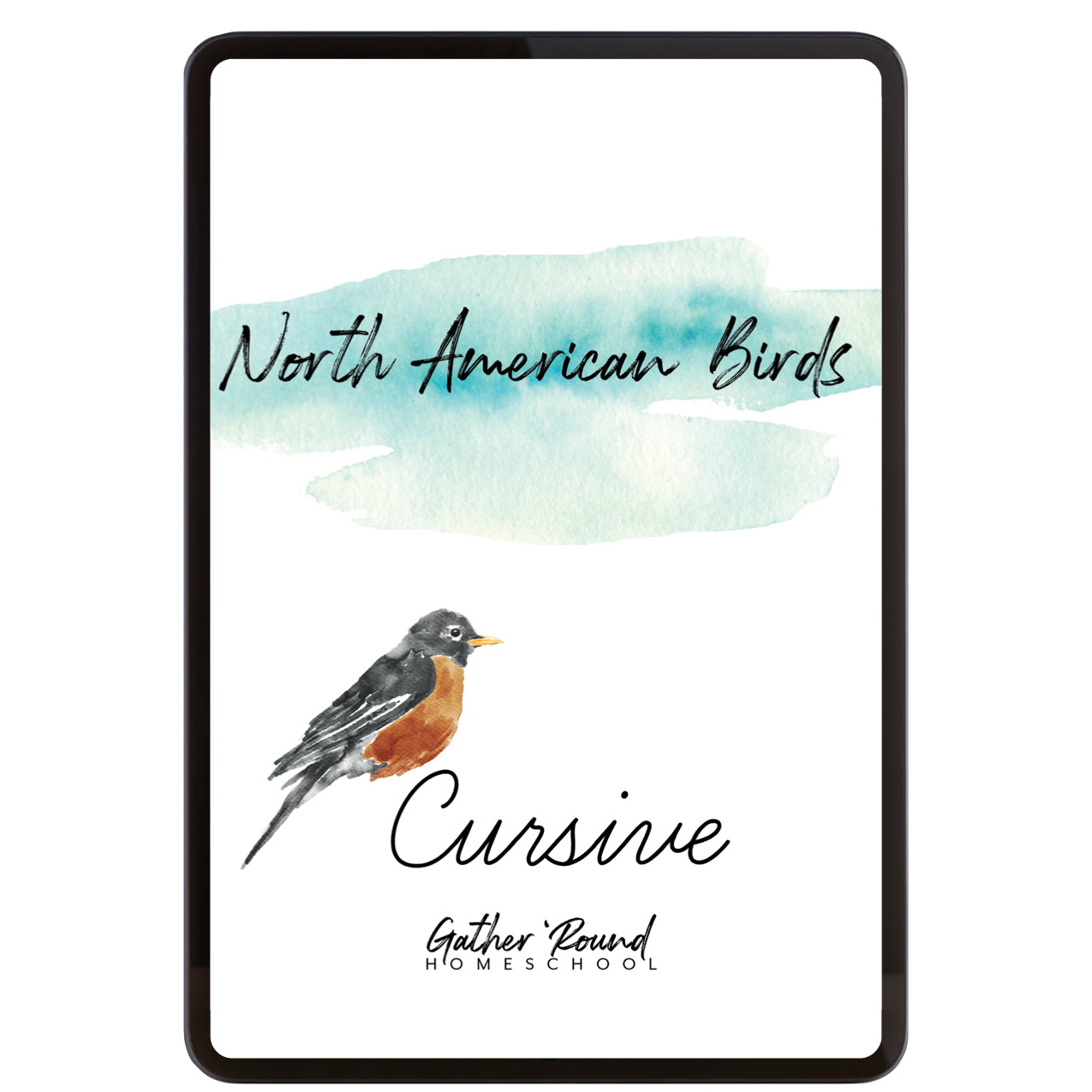 North American Birds Cursive Writing (Digital Download)