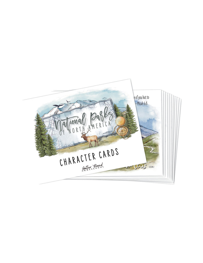 National Parks Printed Character Cards