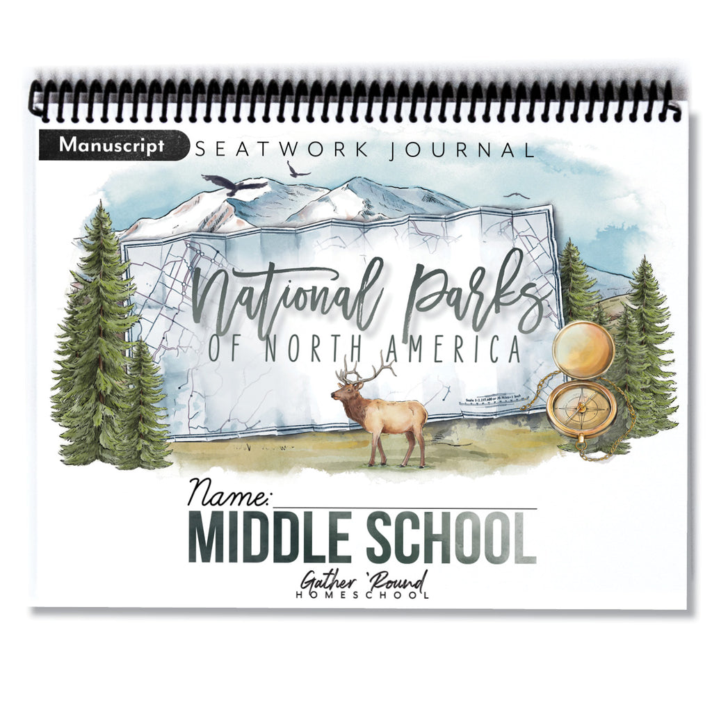 National Parks Printed Seatwork Books