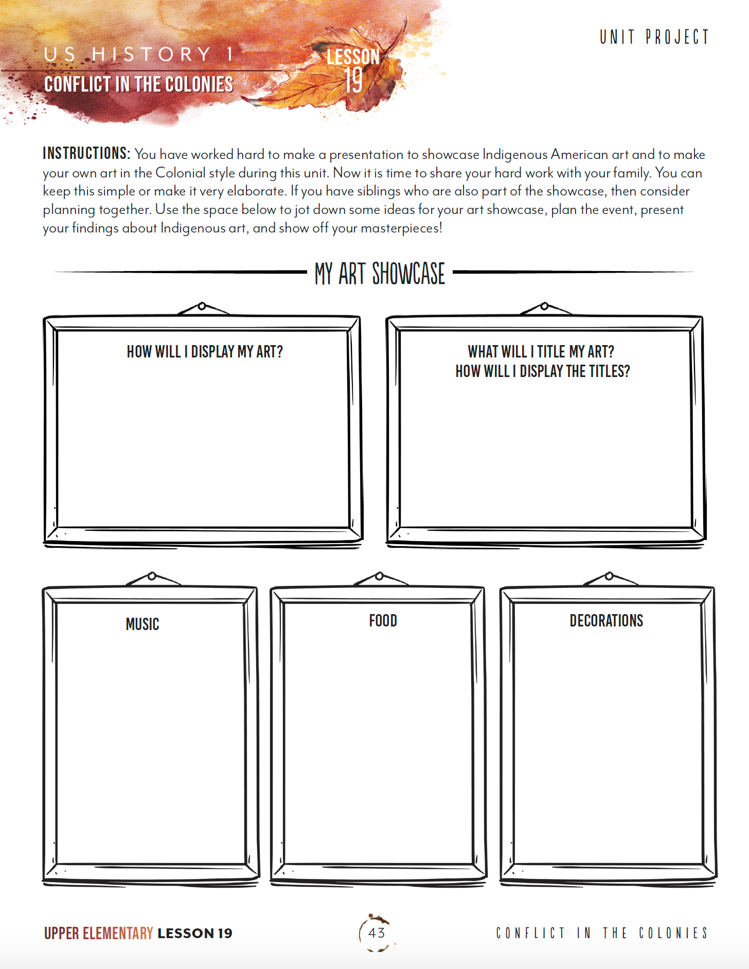 US History 1 Unit (Printed Books)