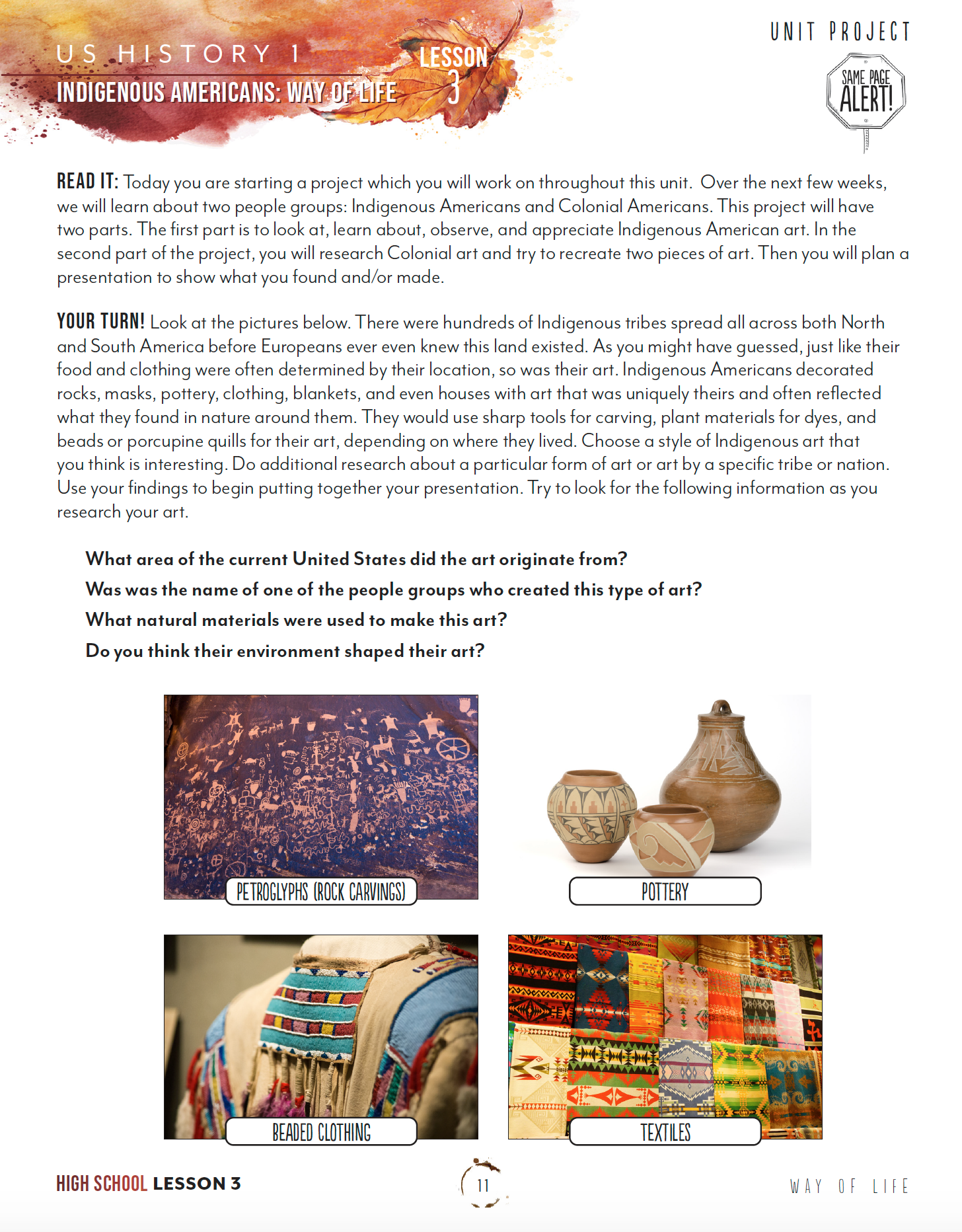 US History 1 Unit (Printed Books)