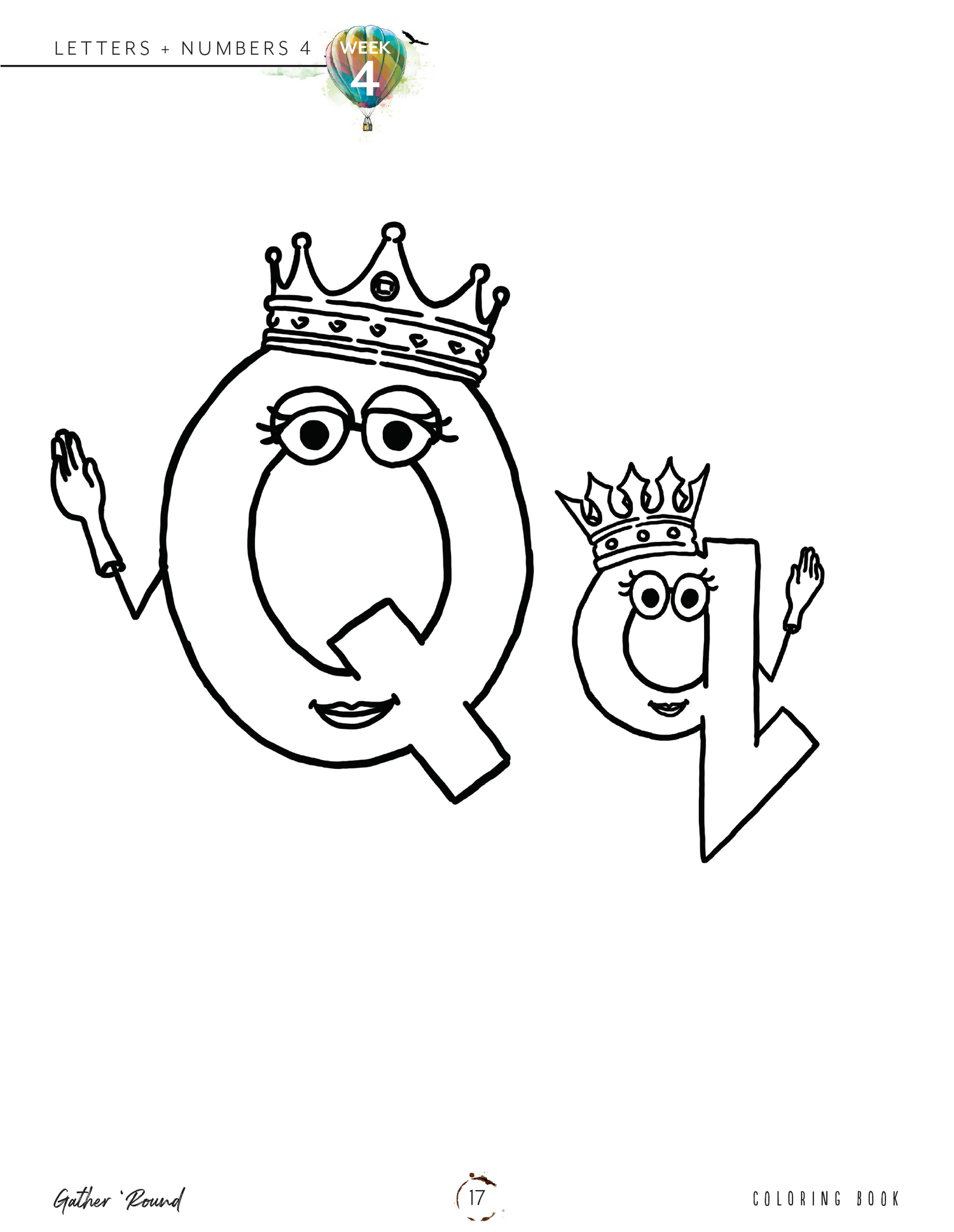 Letters + Numbers 4: Coloring Book (Print)