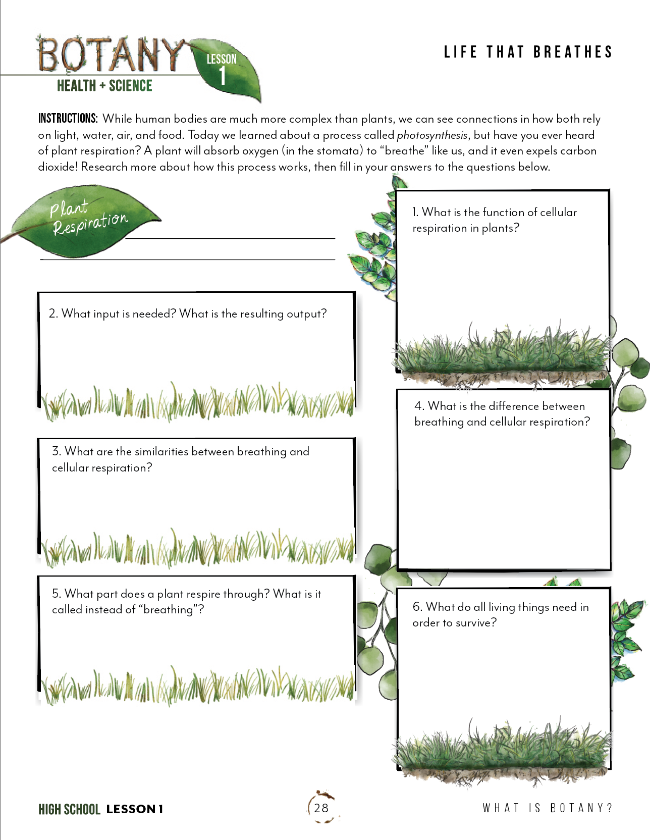 Botany Printed Books – Gather 'Round Homeschool USA