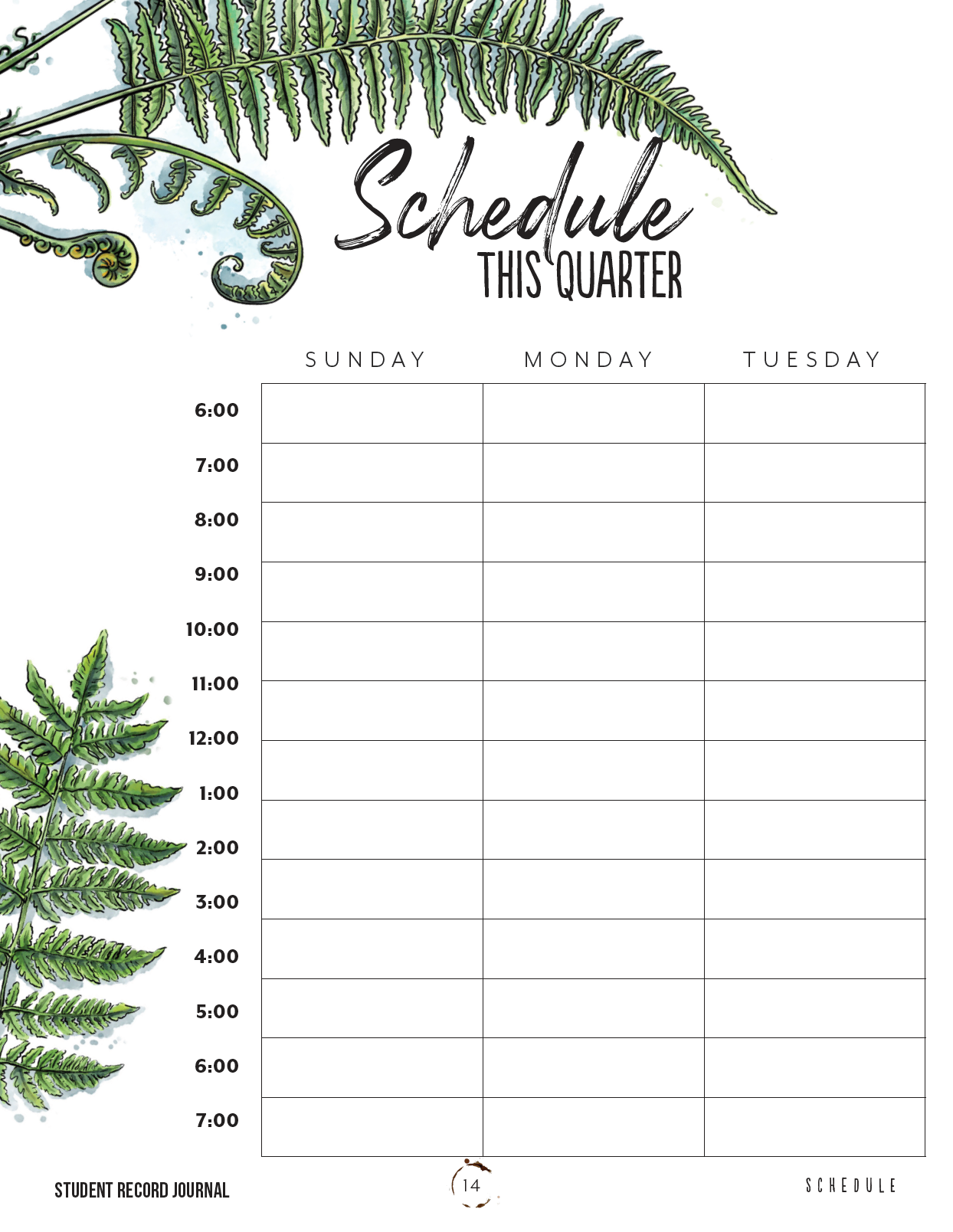 Student Tracker Journal (Digital Download)