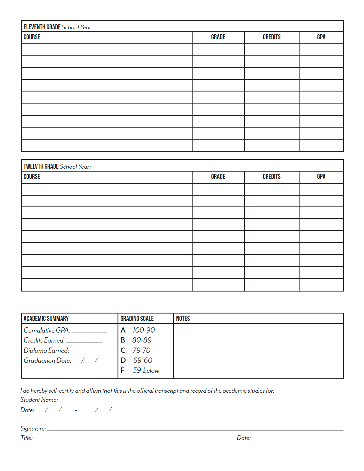 Student Tracker Journal (Digital Download)