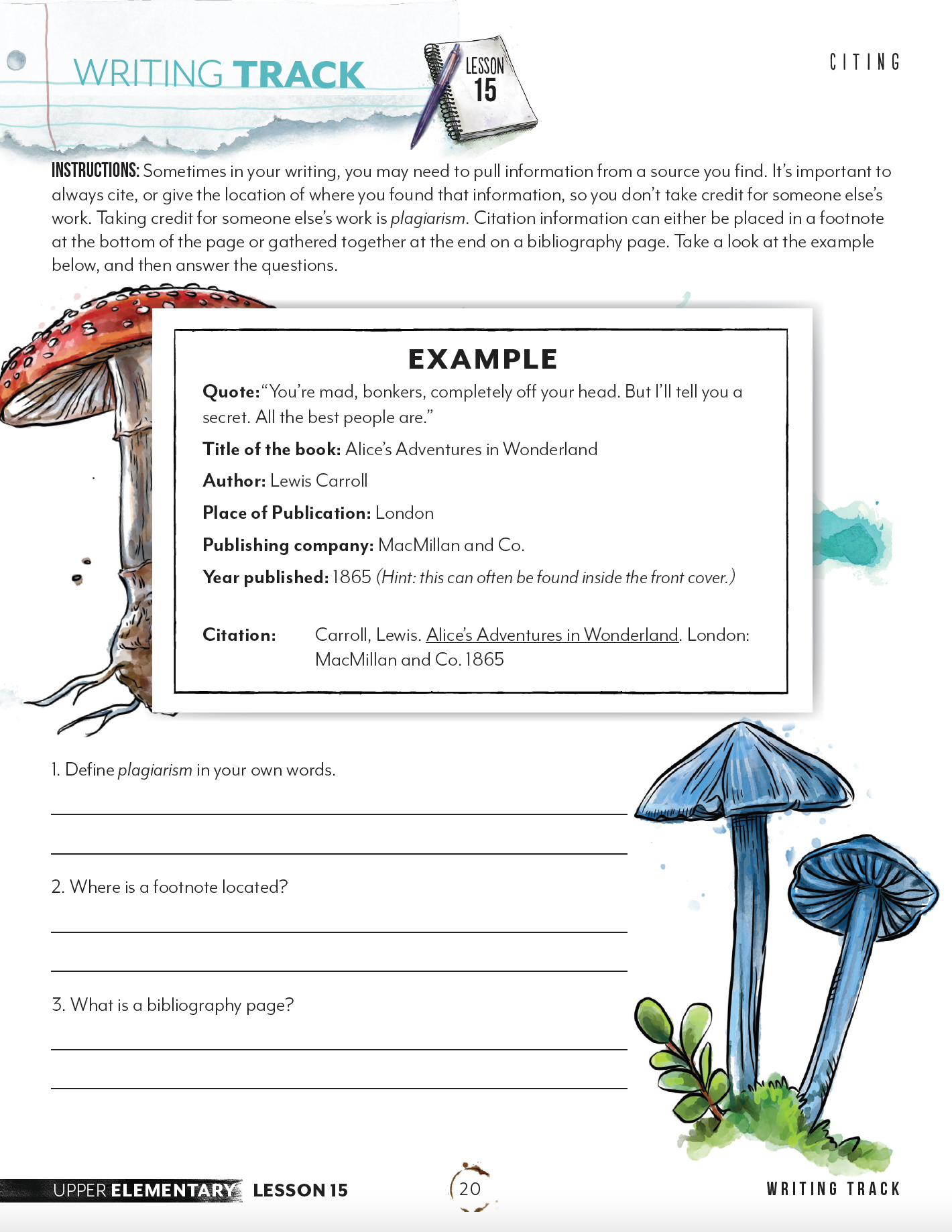 Paragraph Writing Track (Digital Download)
