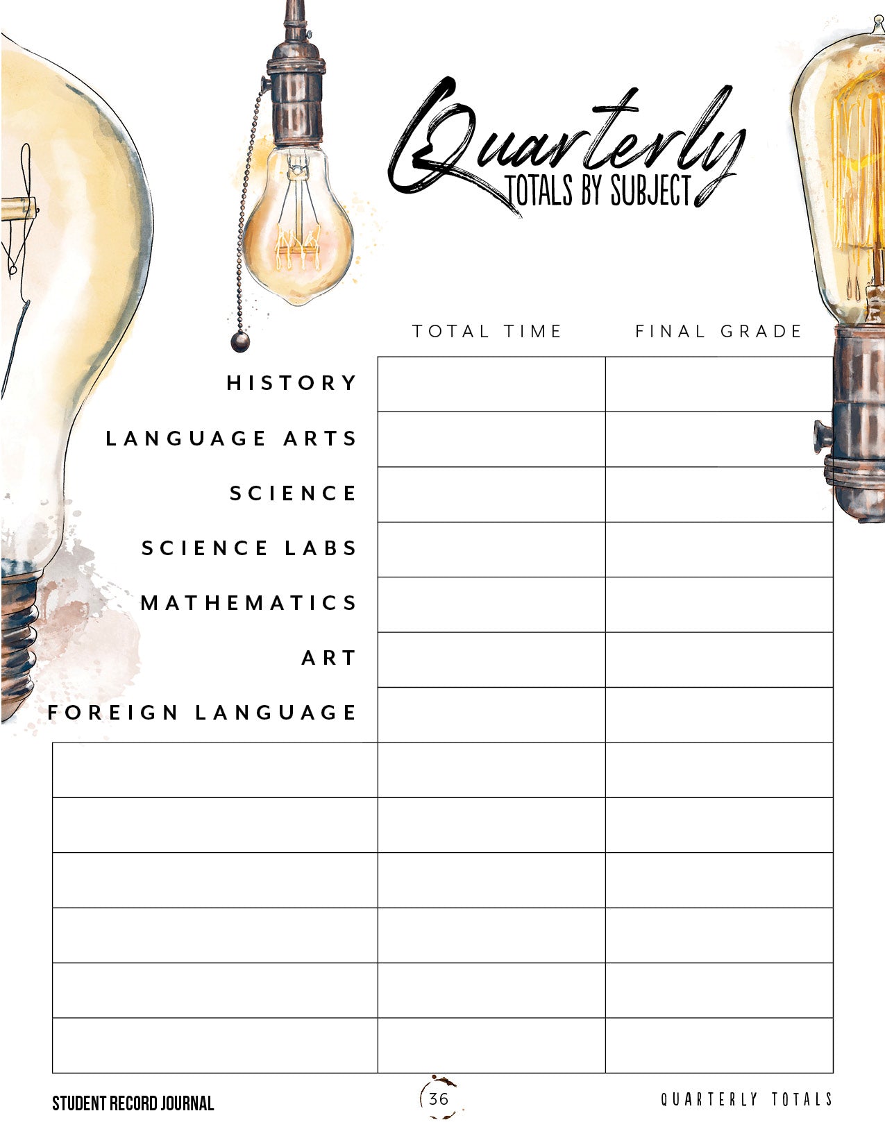 Student Tracker Journal (Printed Book)
