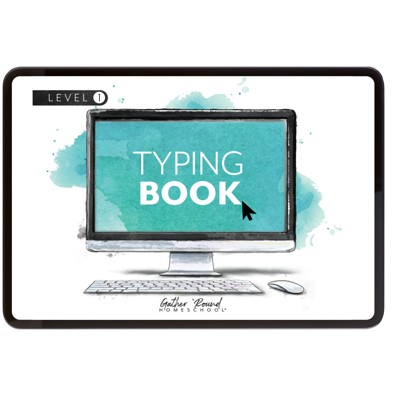 Typing Book Homeschool Unit Study Digital Download Level 1 Student Book