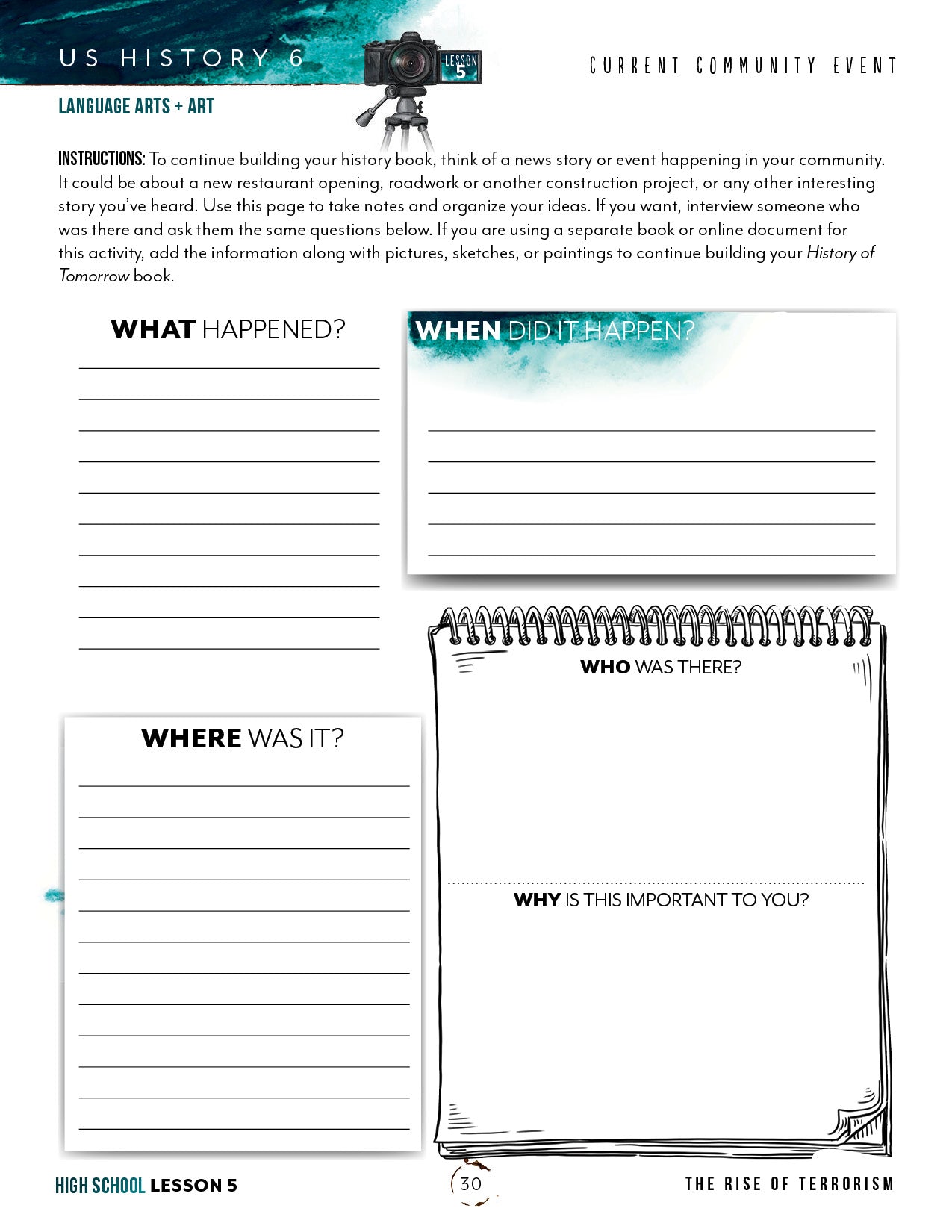 US History 6 Unit (Printed Books)