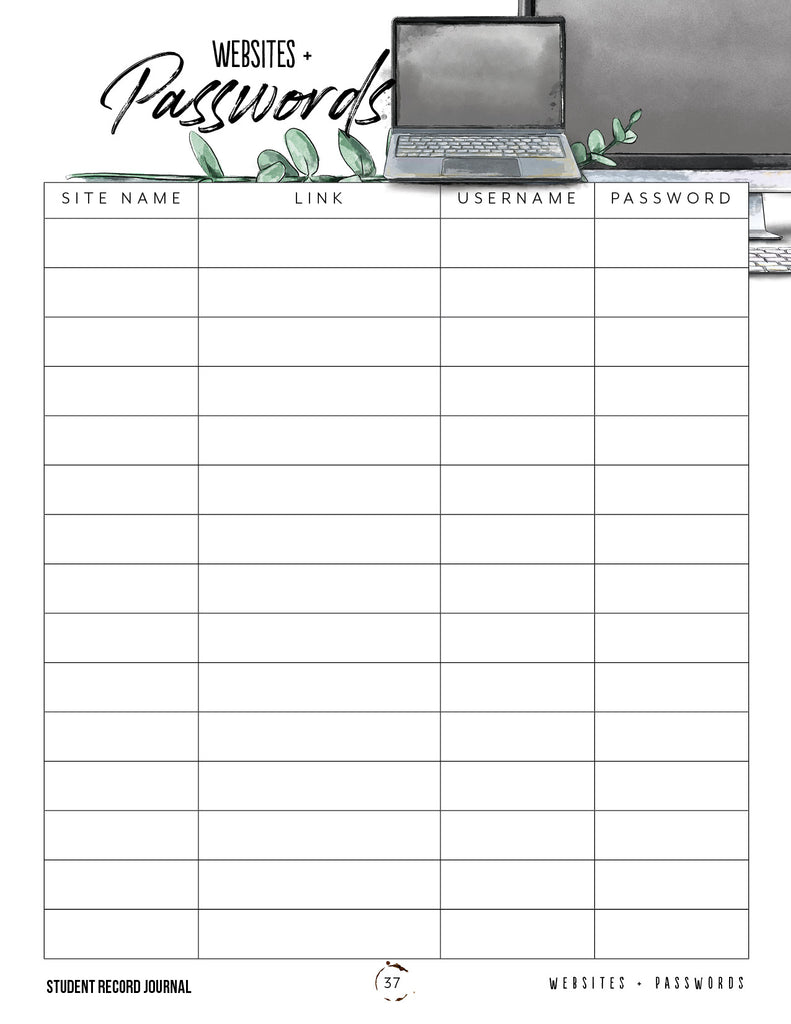Student Tracker Printed Journal – Gather ‘Round Homeschool USA